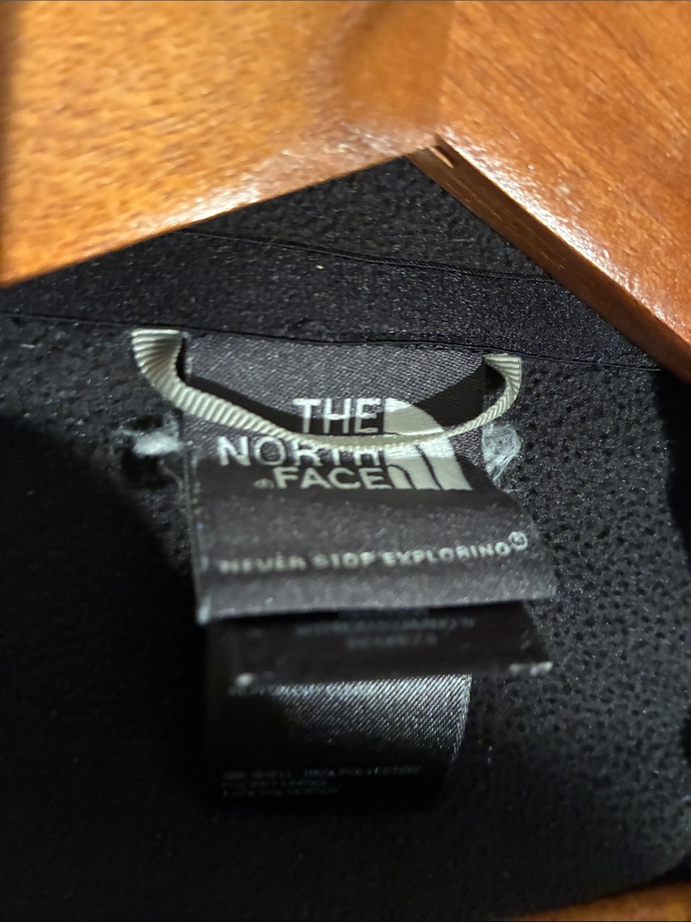The North Face Black Fleece Zip-Up Jacket - Picture 3 of 3